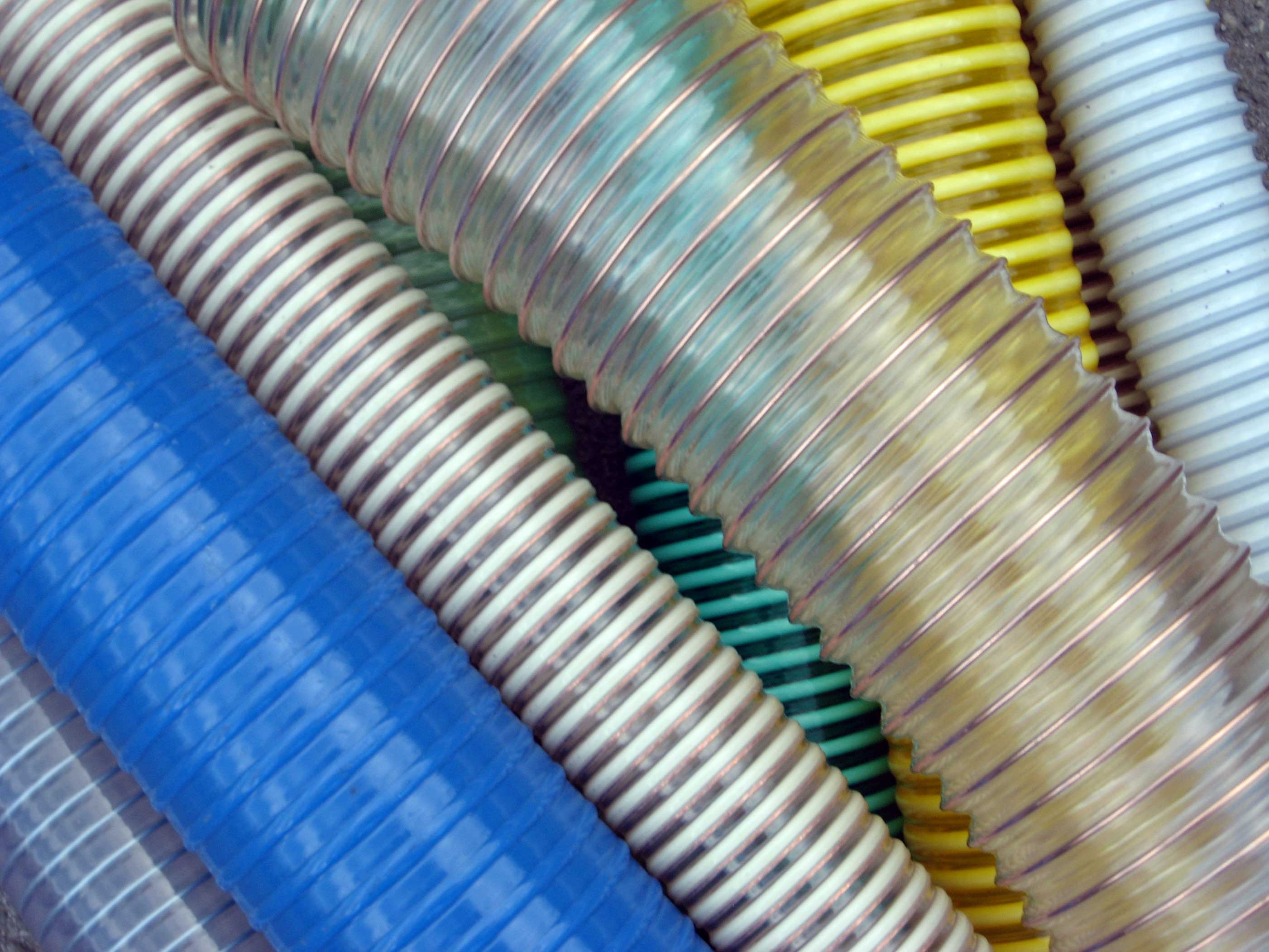 Tubo in plastica rinforzata tipo A a spirale in PVC Tubo corrugato  Drenaggio e rimozione della polvere Tubo di trasporto giallo Diametro  interno 16-50